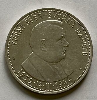 Slovenská Republika 50 korún TISO 1944 Ag