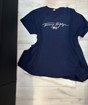 Modra tunika šaty Tommy hilfiger