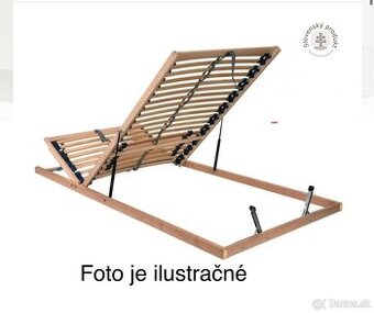 2x Polohovateľný rošt na postel 90x200