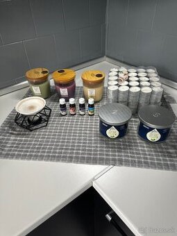 Vonné sviečky lampa svietnik aromatherapy set