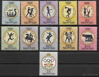 MAĎARSKO 🖼️ (FIL.1013.) Olympia Rím - rok.1960 čisté s lepo
