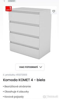 Komoda (nerozbalená, nepoužitá) Trenčín