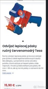 Odvíjač lepiacej pásky nový ešte v krabici - 1