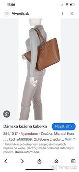 Michael Kors- original kabelka s monigramom, koža