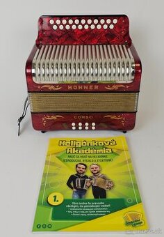heligonka hohner corso cf + stojak top stav + publikacia