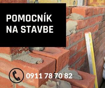 Pomocný pracovník na stavbe v Trenčianskych Tepliciach