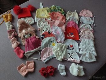 Detské/ dojčenské čiapky, klobúčiky, rukavice, chránič kolie