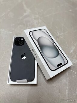 iPhone 15 BLACK 128 GB NOVÝ//ZÁRUKA 2 roky//