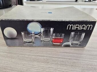 VZÁCNE vintage poháre MIRIAM z BOHEMIA CRYSTAL (6 ks) v krab