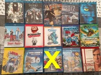 Predám filmy Blue Ray disc