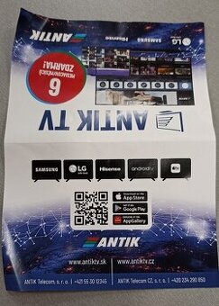Antik TV voucher 6 mesacne predplatne TV