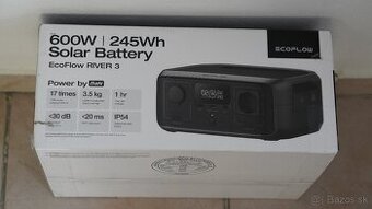 EcoFlow RIVER 3 - Prenosná solárna batéria 600W/245Wh