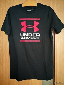 Pánske čierno-červené tričko Under armour