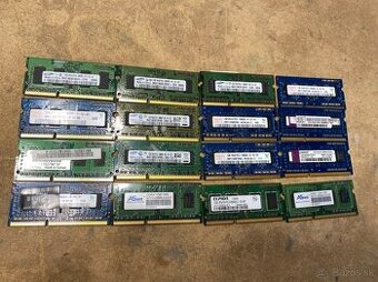 Predám ram pamäte do notebookov SODIMM DDR3 s kapacitou 1GB