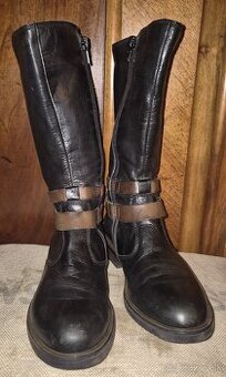 Detské čižmy č.32 kožené