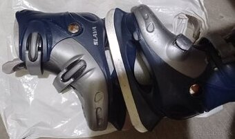 Detské modro šedé korčule