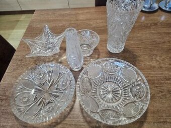 Brúsené sklo. Kryštál.