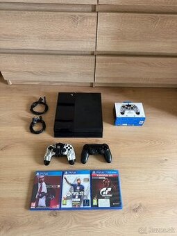 Sony PlayStation 4 Fat 500GB + originál ovládač a PS4 hry