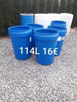 Predám plastove sudy 114l