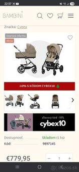 Cybex Balios S Lux - 2 kombinácia - svetlo hnedá