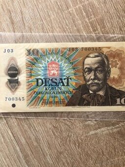 10 korún Č.S rok 1986