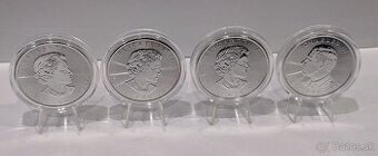 Strieborné mince 1oz royal Canadian ročník 2021-2024