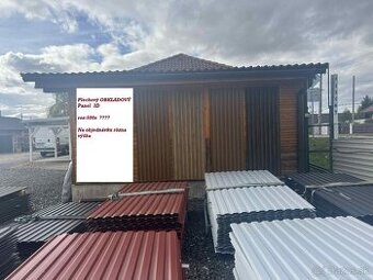 Trapezový plech panelovy exterier Panely na stenu