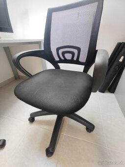 Kancelárska stolička – čierna