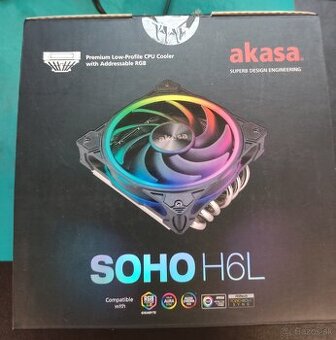 Chladič - Akasa SOHO H6L aRGB - 1