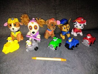 Labkova patrola plyšové hračky a autíčka,Sky,Zuma,Marshal...