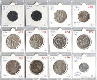 Obehove mince CSSR 1946-1992
