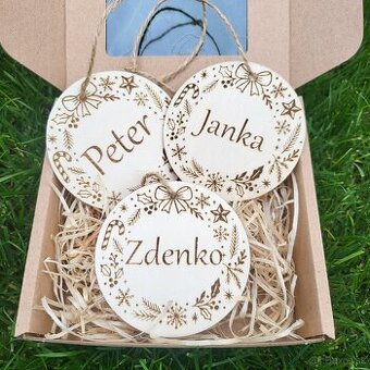 Vianočné menovky na stromček