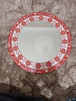 Zrkadlo okrúhle ručne maľované