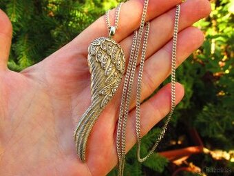 Strieborný náhrdelník Anjelské krídlo, Ag 925