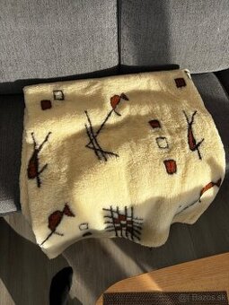 Deka z ovčí vlny merino Norway béžo