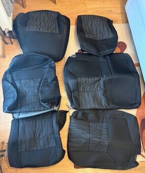 Potahy Škoda Rapid - na SK šité, včetne nite na airbagy