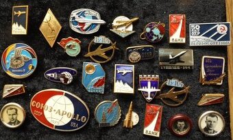 ruské odznaky - Lenin, kozmos i iné