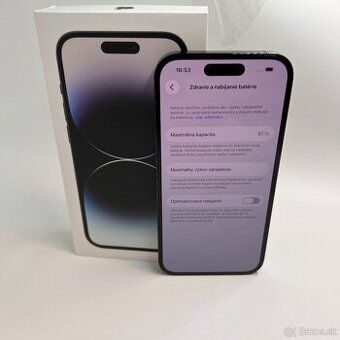 IPHONE 14 PRO SPACE BLACK 256GB ZÁRUKA - VEĽMI DOBRÝ STAV