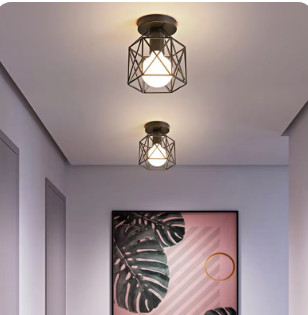 Čierne priemyselné stropné svietidlo NOvé