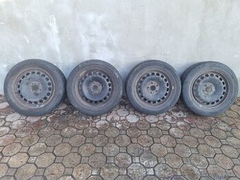 Plechové disky 5x112 r16 zimné pneu 205/55r16