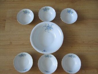 Nezábudkové misky - karlovarský porcelán Dvory