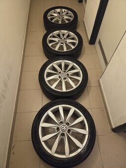 5x112 R17 VW dijon disky + letne pneumatiky