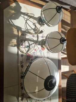 Predám vitrážový luster + 2 stolné lampy (Tiffany štýl)