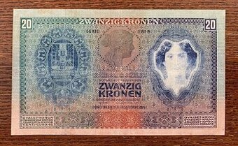 Staré bankovky 10 korun 1907 VZÁCNÁ