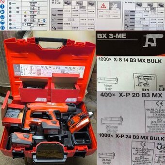 Akumulátorová Klincovačka Hilti BX 3-ME, Rok Výroby 2022.