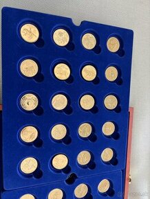 pozlátené mince USA 50 KS v etui