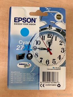 Tonery EPSON 27XL Cyan (modrý)