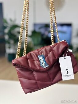 YSL 1:1 kabelka burgundy nová - 1