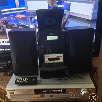 Nahrávanie Kazety Radio CD na USB AUX HiFi veža LG