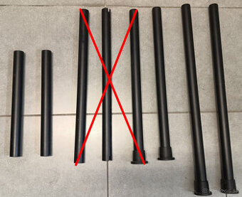 trubky, rúrky, clampy, ramená na bicie